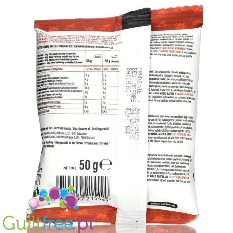 Go Fitness Protein Caramel Pancake - naleśnik białkowy z nadzieniem karmelowym 164kcal