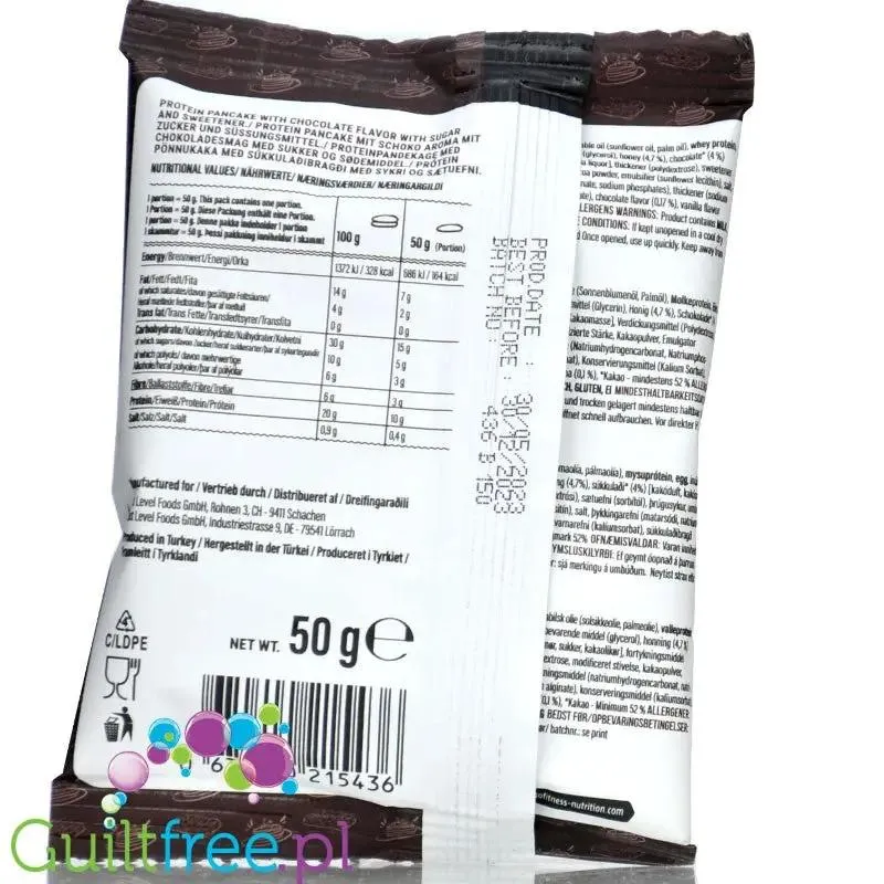 Go Fitness Protein Chocolate Pancake - naleśnik białkowy z masą czekoladową 164kcal