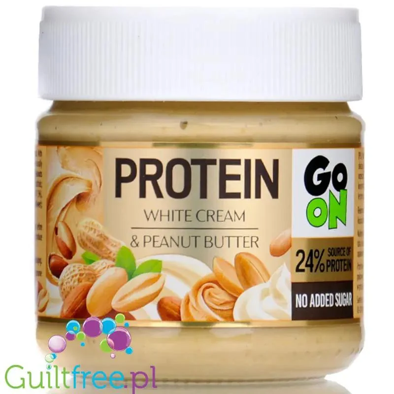 Sante GoON White Cream & Peanut Butter - biały krem białkowy z orzechami i WPC80, bez dodatku cukru