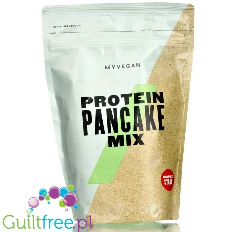 MyProtein Vegan Protein Pancake, Maple Syrup - mieszanka na wegańskie naleśniki białkowe, Syrop Klonowy