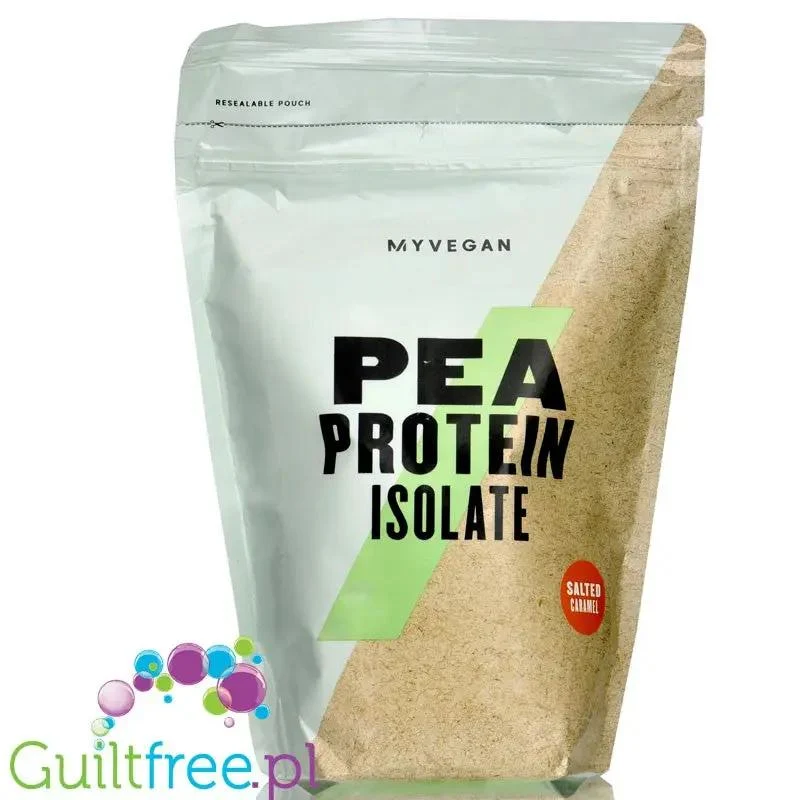 MyProtein Vegan Pea Protein Isolate Salted Caramel 0,5 kg - izolat białka grochu o smaku Solonego Karmelu, zero cukru