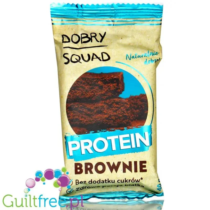 Dobry Squad Protein Brownie - bezglutenowe ciastko proteinowe o smaku brownie