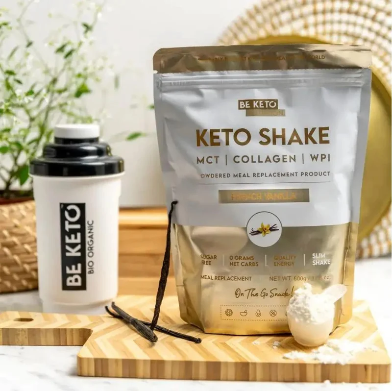 BeKeto Diet Keto Shake MCT & Collagen French Vanilla - shake proteinowy z MCT i kolagenem, Wanilia