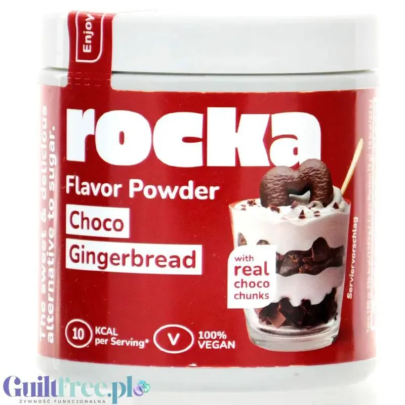 Rocka Nutrition Smacktastic Choco Gingerbread 90g - wegański słodzący aromat Pierników w czekoladzie