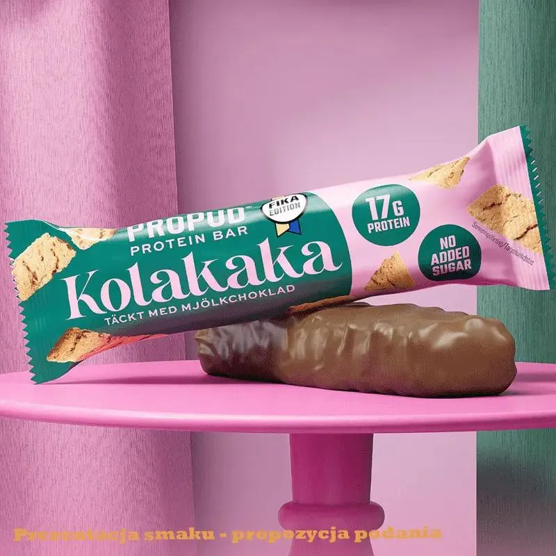 NJIE ProPud Kolakaka - szwedzki baton proteinowy bez cukru i oleju palmowego, 17g białka