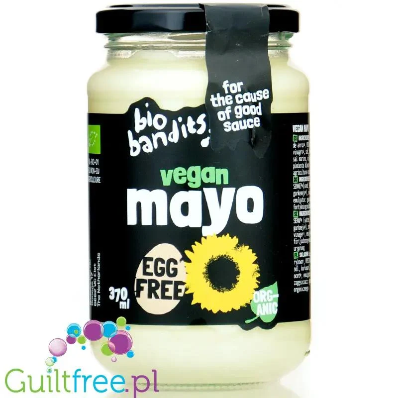 Bio Bandits Vegan Mayo - wegański majonez bezjajeczny o obniżonej zawartości tłuszczu