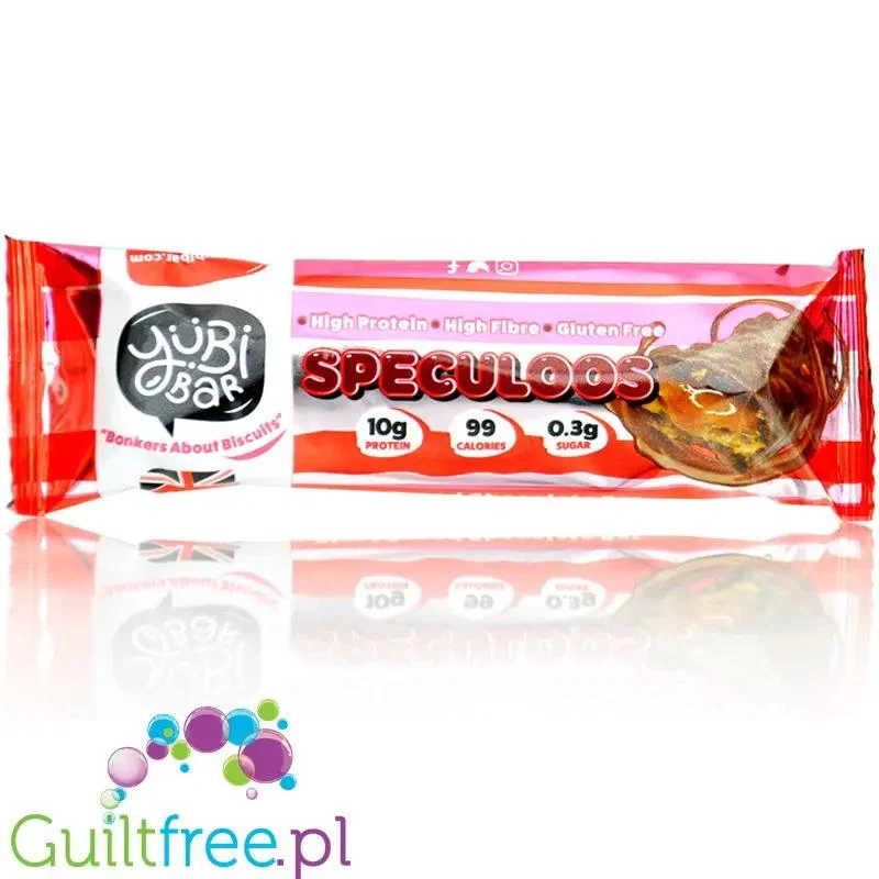 YuBi Bar Protein Bar Speculoos 99kcal - wegański baton proteinowy bez cukru 10g białka