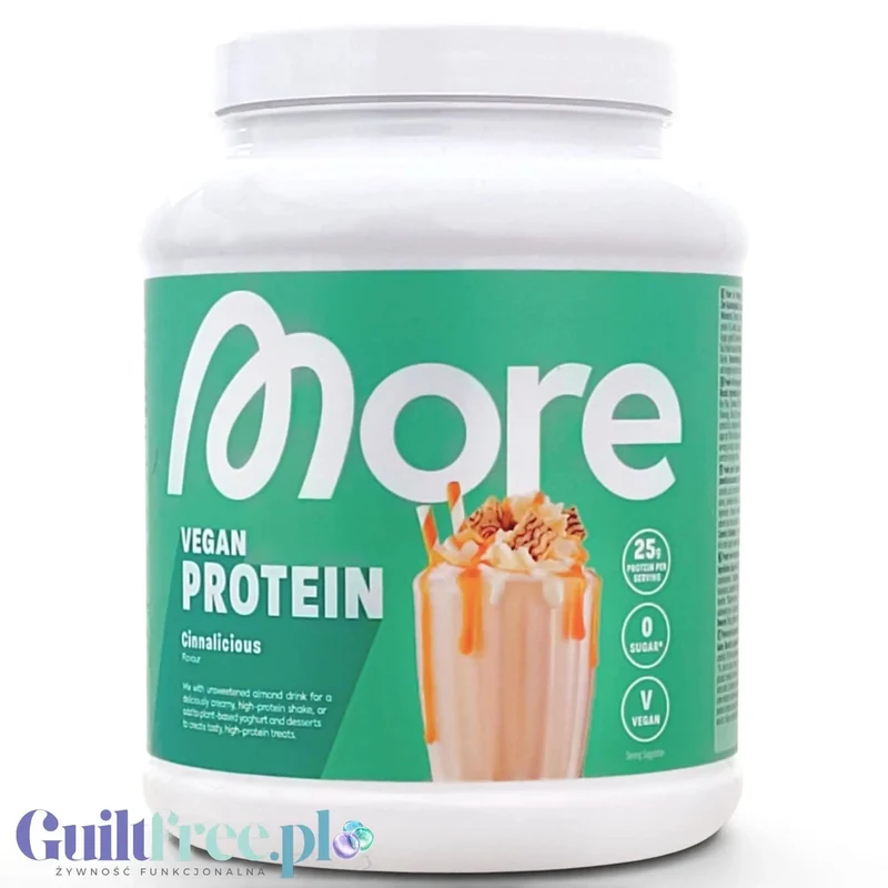 More Nutrition Total Vegan Protein Cinnalicious 0,6kg - wegańska odżywka białkowa, smak Płatki Cynamonowe