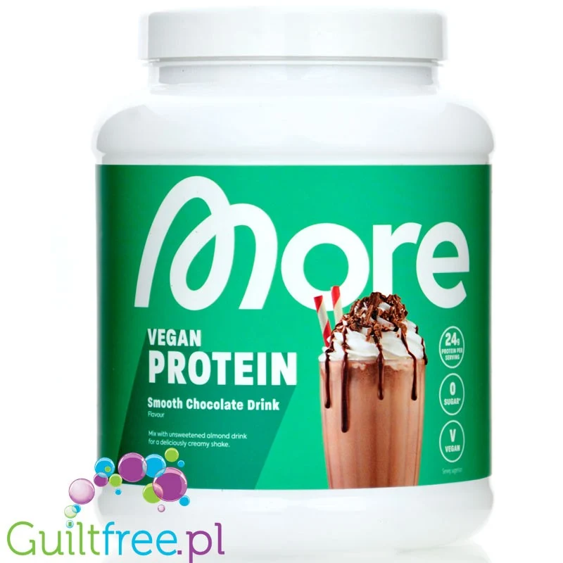 More Nutrition Total Vegan Protein Smooth Chocolate Drink - wegańska odżywka białkowa, smak Shake Czekoladowy