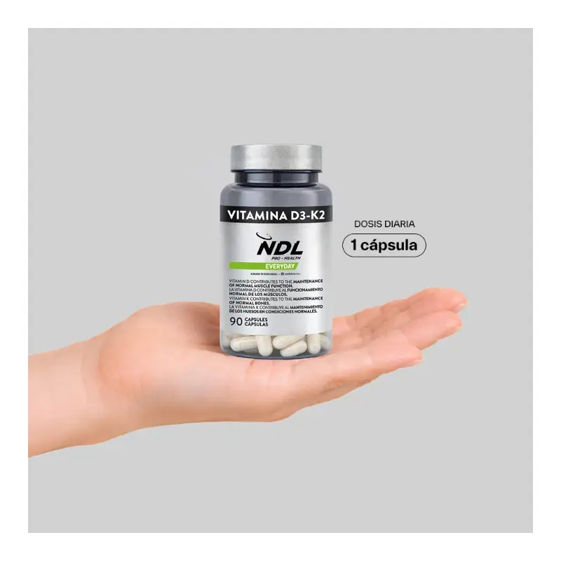 Ndl Pro-Health Vitamin D3 and K2, 90 capsules