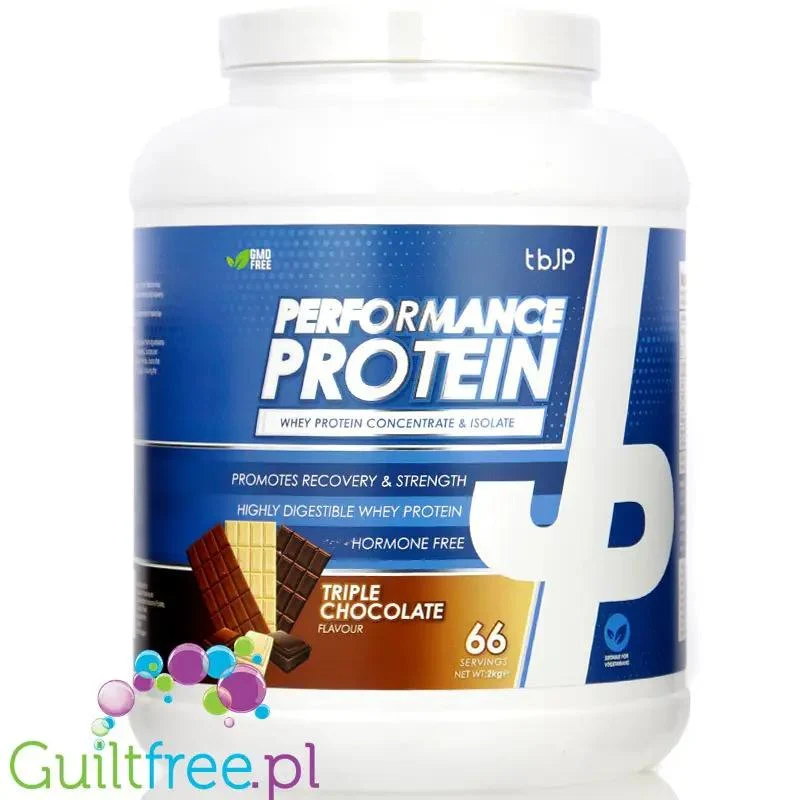 TBJP Performance Protein WPC & Isolate Triple Chocolate 2kg - odżywka białkowa WPC & WPI, smak Potrójna Czekolada