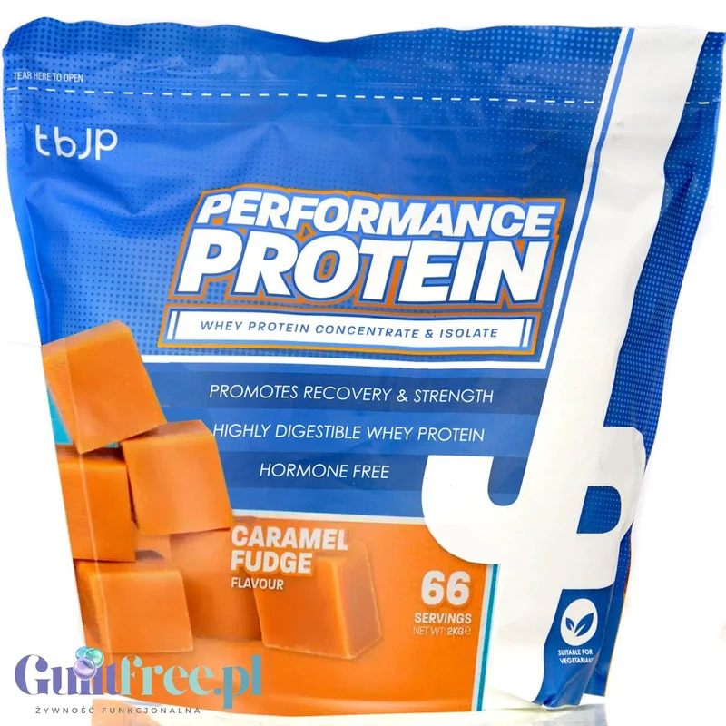 TBJP Performance Protein Whey & Isolate Caramel Fudge 2kg - odżywka białkowa WPC & WPI, smak Karmelowa Krówka