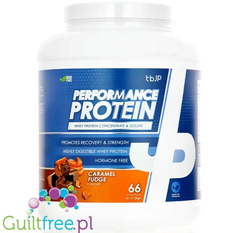 TBJP Performance Protein Whey & Isolate Caramel Fudge 2kg - odżywka białkowa WPC & WPI, smak Karmelowa Krówka