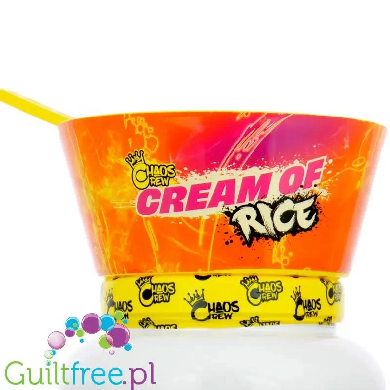 Chaos Crew Cream of Rice Chocolate Bueno 1,8kg - kleik ryżowy bez cukru, posiłek treningowy, Super Mleczna Czekolada