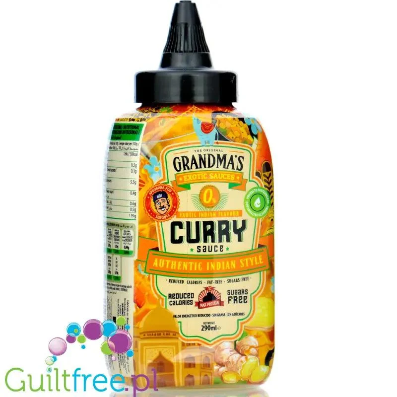 Max Protein Grandma's Indian Style Curry - sos indyjski curry bez cukru 30kcal