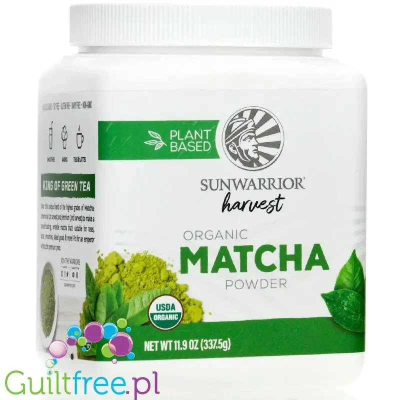 Sunwarrior Harvest Organic Matcha 300g - organiczna zielona herbata matcha w proszku