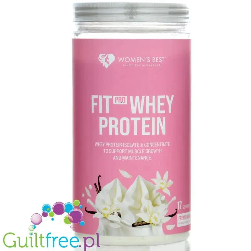Women's Best Fit Pro Whey French Vanilla 0,51kg - odżywka białkowa dla kobiet z WPC & WPI, smak Wanilia