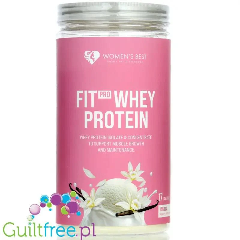 Women's Best Fit Pro Whey French Vanilla 0,51kg - odżywka białkowa dla kobiet z WPC & WPI, smak Wanilia