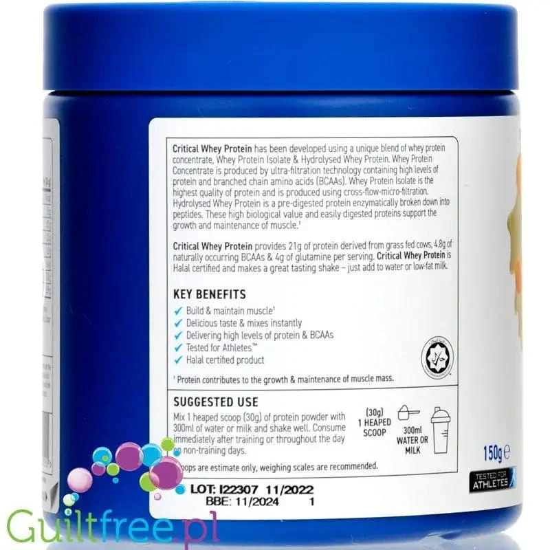 Applied Critical Whey Advanced Protein Carrot Cake - odżywka białkowa z WPI, WPH i WPC, 21g białka & 110kcal