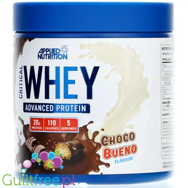 Applied Critical Whey Advanced Protein Choco Bueno - odżywka białkowa z WPI, WPH i WPC, 21g białka & 110kcal