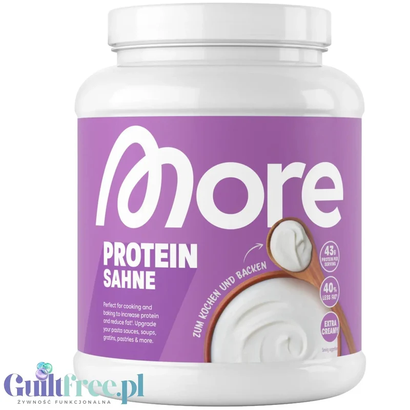 More Nutrition Total Protein Sahne 0,6kg - game changer! niesłodzona odżywka kazeinowa o smaku śmietanki