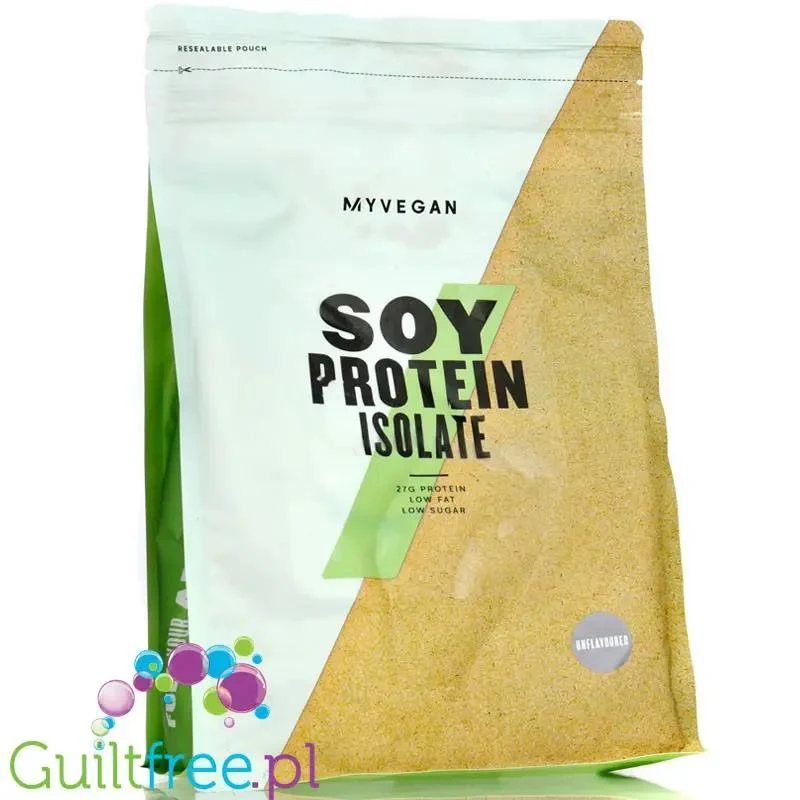 MyProtein Vegan Soy Protein Isolate Unflavored 1kg - izolat białka sojowego 100%, bez słodzików i aromatów