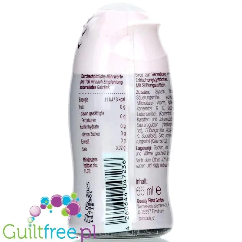 More Nutrition Zerup Raspberry na 8L - skoncentrowany syrop do wody bez cukru i kalorii, Malina