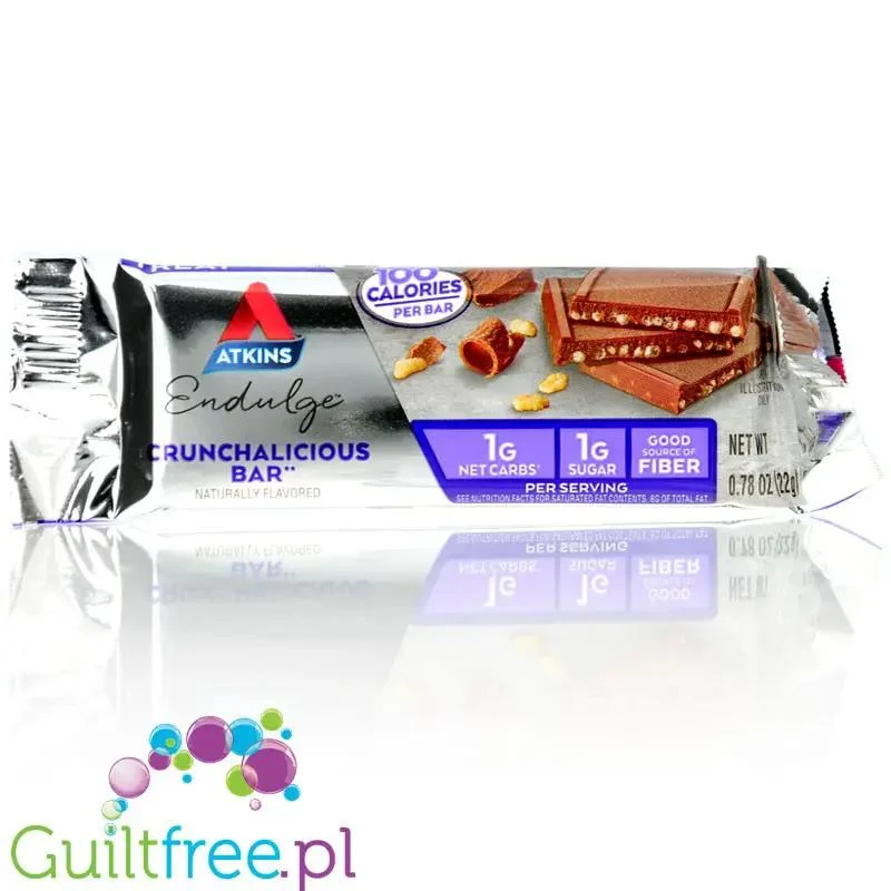 Atkins Endulge Dessert Crunchalicious 100kcal - mleczna czekoladka z chrupkami bez dodatku cukru