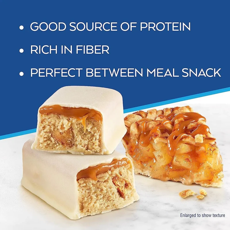 Atkins Snack Caramel Apple Pie - baton proteinowy 150kcal & 10g białka bez maltitolu, Szarlotka & Karmel