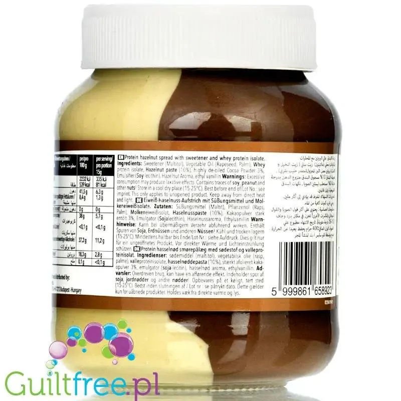 Nano Ä Spread Choco + White Choco - proteinowy krem DUOczekoladowy bez cukru z WPI