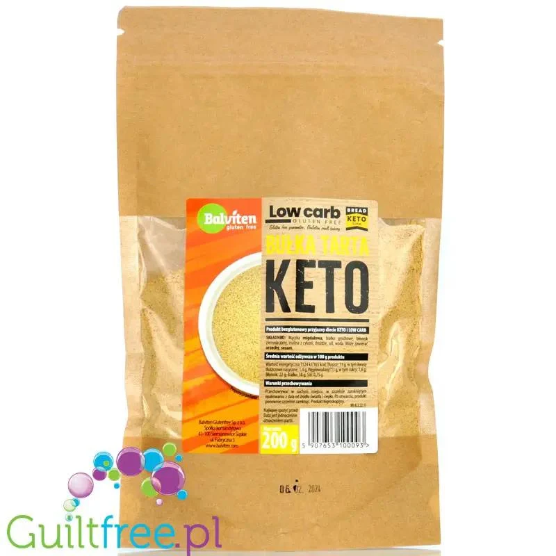 Balviten, keto bułka tarta, panierka bezglutenowa tylko13g węglowodanów