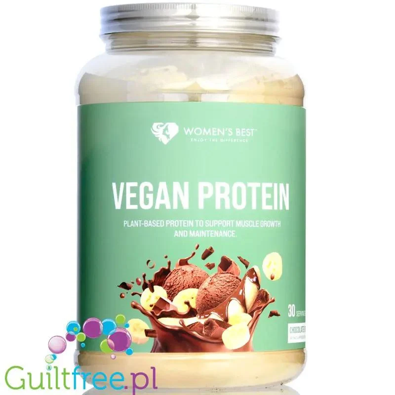 Women's Best Vegan Protein Chocolate Banana Split - wegańska czekoladowa odżywka proteinowa