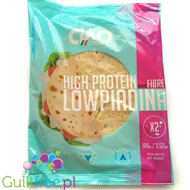 Ciao Carb Low Piadina Protein & Fibre - spody do pizzy 10g błonnika & 10g białka