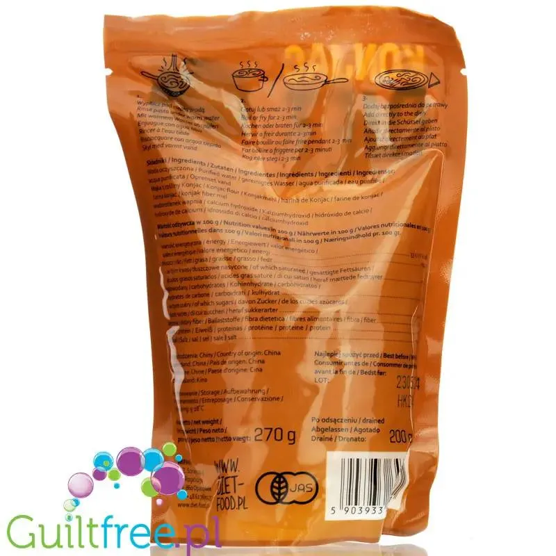Diet Food Udon Zero No Smell 200g - makaron konjac shirataki