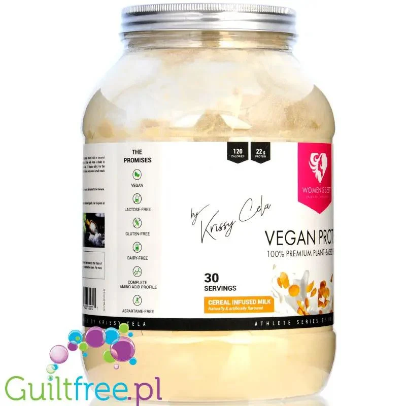 Women's Best Vegan Protein Cereal Infused Milk by Krissy Cella - wegańska odżywka białkowa dla kobiet