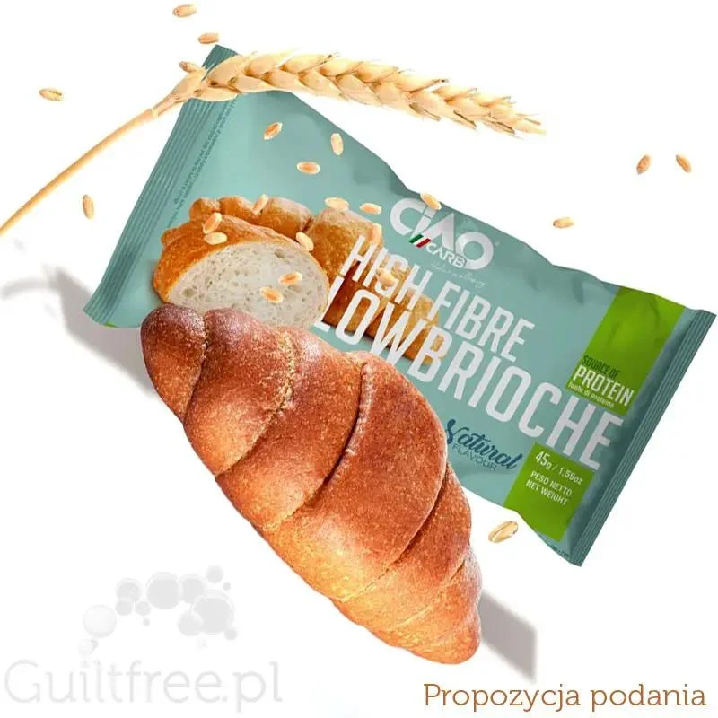 Ciao Carb LowBrioche Natural - keto croissant 5g węglowodanów & 10g błonnika