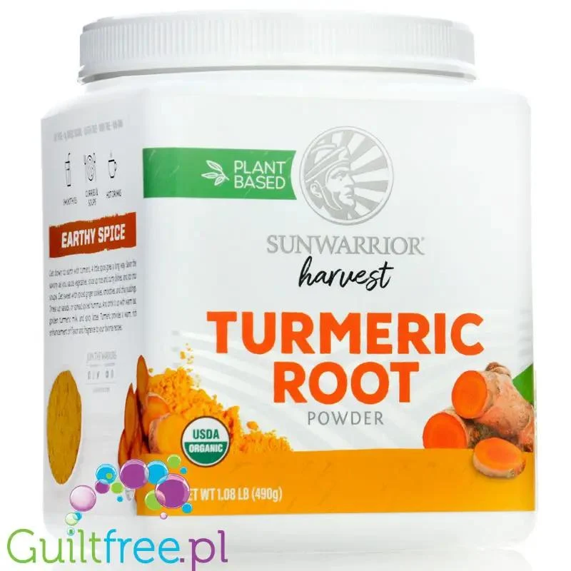 Sunwarrior Harvest Turmeric Root Powder - organiczna kurkuma bez GMO