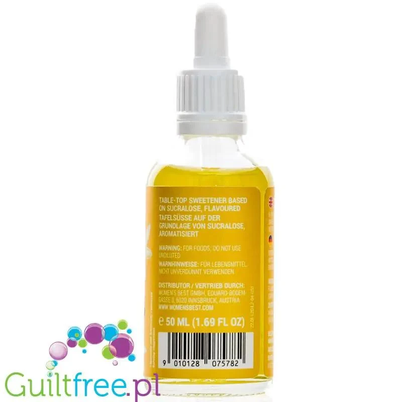 Women's Best Smart Flavour Drops Vanilla 50ml - słodzone krople smakowe bez cukru, Wanilia