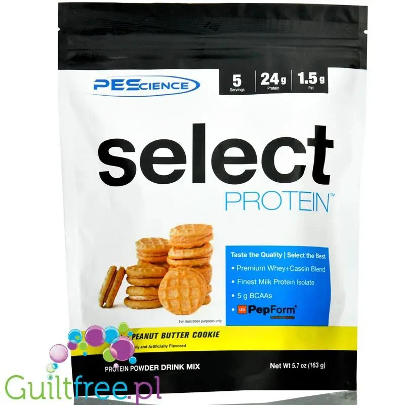PEScience Select Protein Peanut Butter Cookie 163g - odżywka białkowa 24g białka w 120kcal