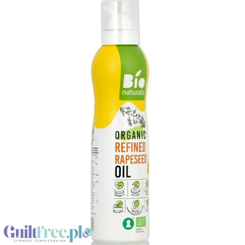 Bio Naturalis Organic Refined Rapeseed Oil - rafinowany olej rzepakowy tłoczony na zimno w spray'u