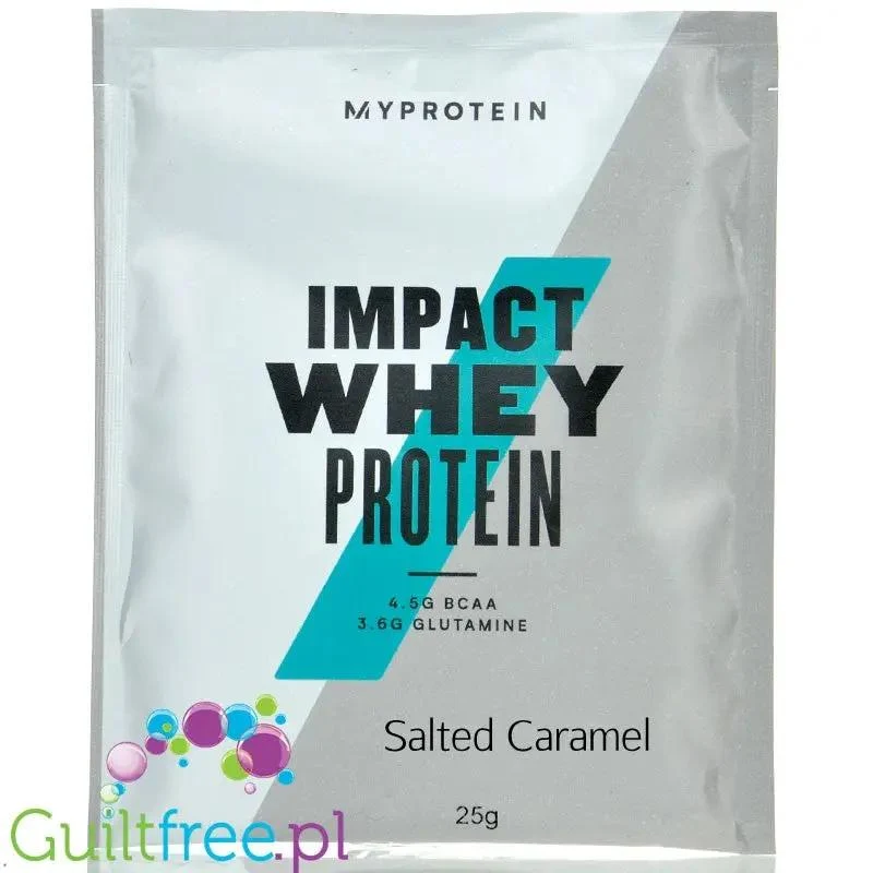MyProtein Impact Whey Salted Caramel - odżywka białkowa saszetka, Solony Karmel