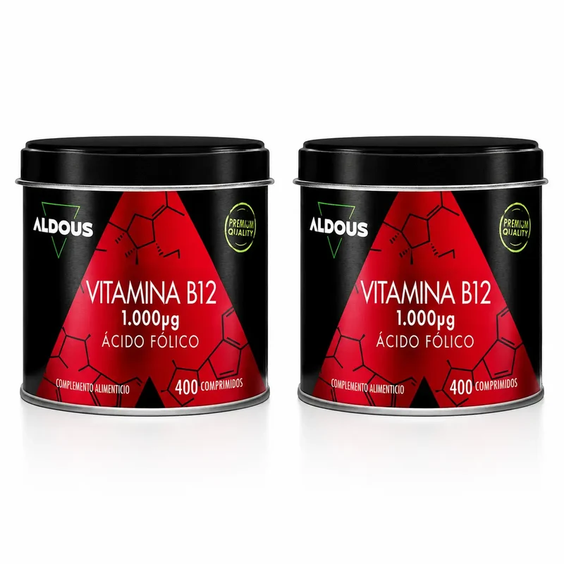 Aldous Bio Vitamin B12 With Folic Acid , 400 Tablets , pack 2