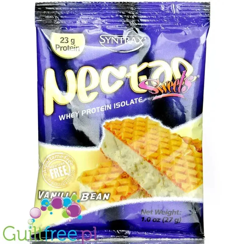 Syntrax Nectar Vanilla Bean Torte, saszetka - odżywka białkowa bez cukru i bez tłuszczu
