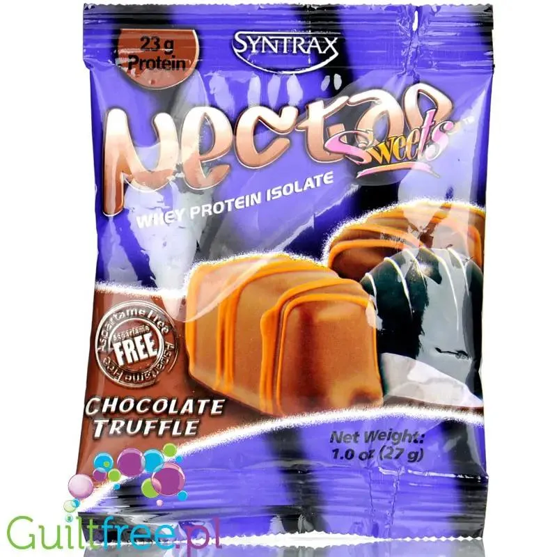 Syntrax Nectar Chocolate Truffle, saszetka - odżywka białkowa bez cukru i bez tłuszczu