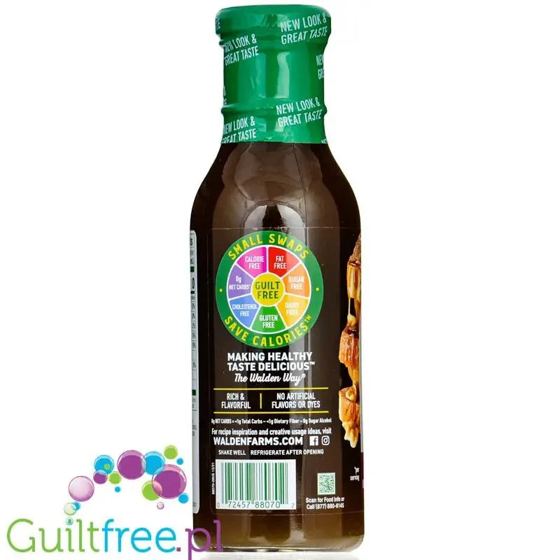 Walden Farms Maple Walnut USA - syrop zero kcal o smaku kolonowo-orzechowym bez sukralozy