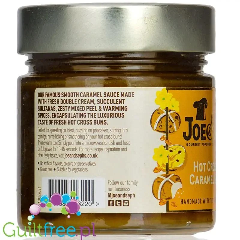 Joe & Seph's Hot Cross Bun Caramel Spread (CHEAT MEAL) - krem karmelowy o smaku cynamonki