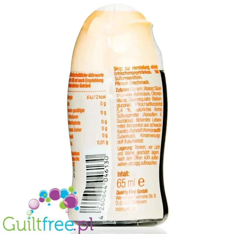 More Nutrition Zerup Peach Ice Tea - koncentrat smakowy do wody, brzoskwiniowa mrożona herbata zero kcal