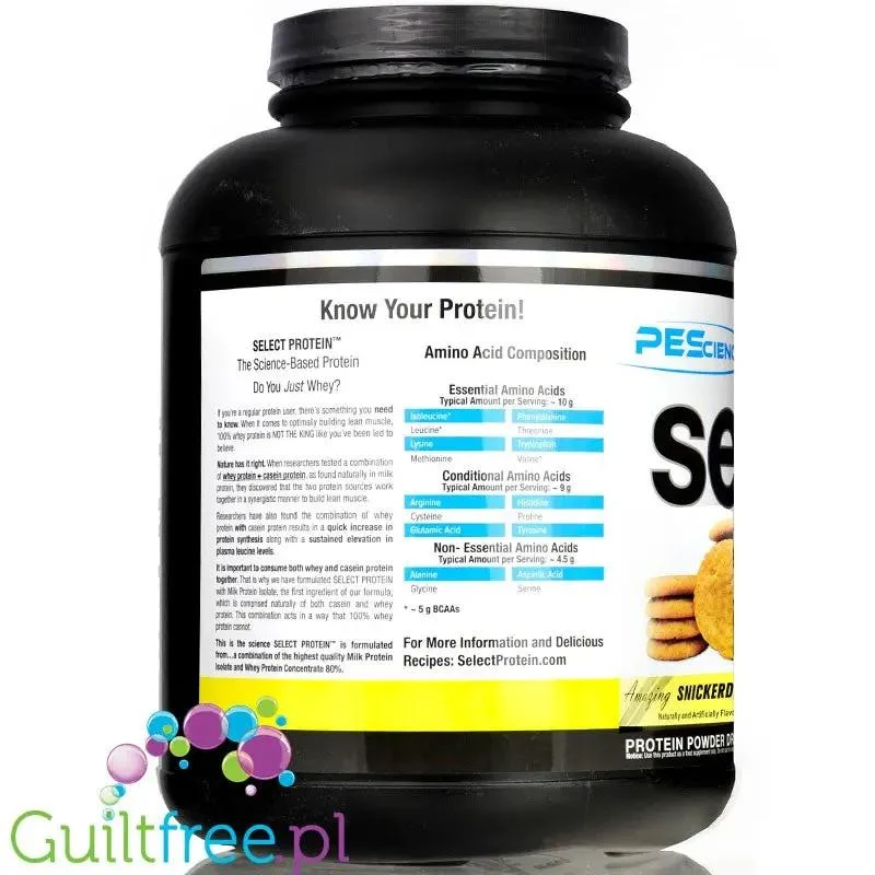 PEScience Select Protein Amazin Snickerdoodle 1.71kg - odżywka białkowa 24g białka w 120kcal, kazeina & izolat