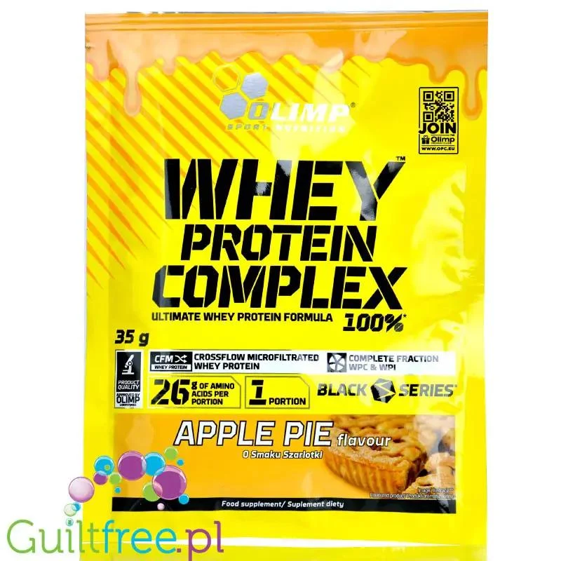 Olimp Whey Protein Complex Apple Pie - spróbuj kultowego smaku białka! saszetka 35g