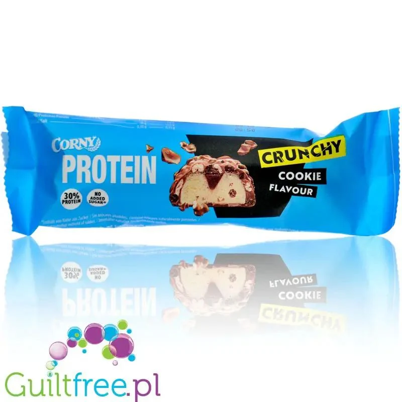 Corny Protein Crunchy Cookie - baton białkowy bez dodatku cukru 169kcal, Śmietanka & Ciasteczko